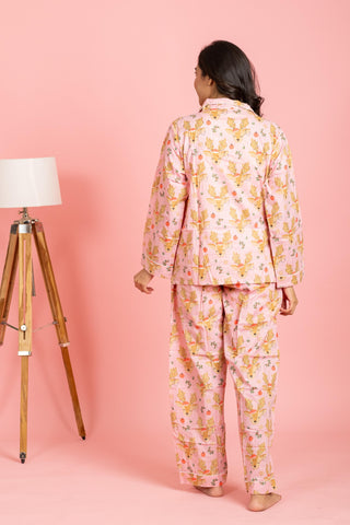 julebukk Pajama Set- light pink