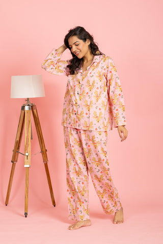 julebukk Pajama Set- light pink