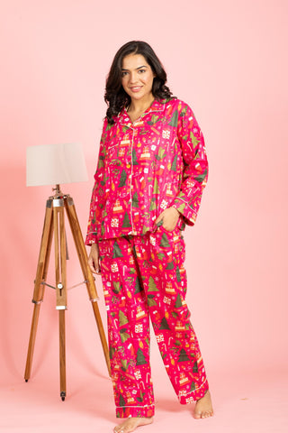 Christmas PJ's- Hot Pink