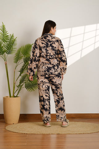 Floral Cotton Pajama Set