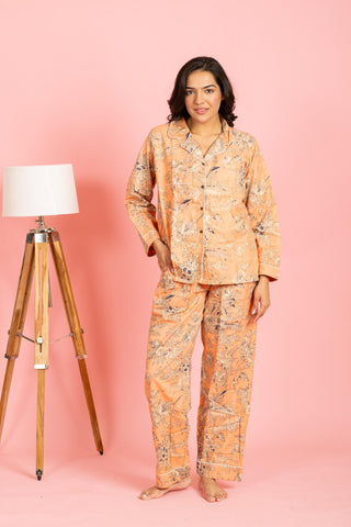 Floral PJ's - Peach